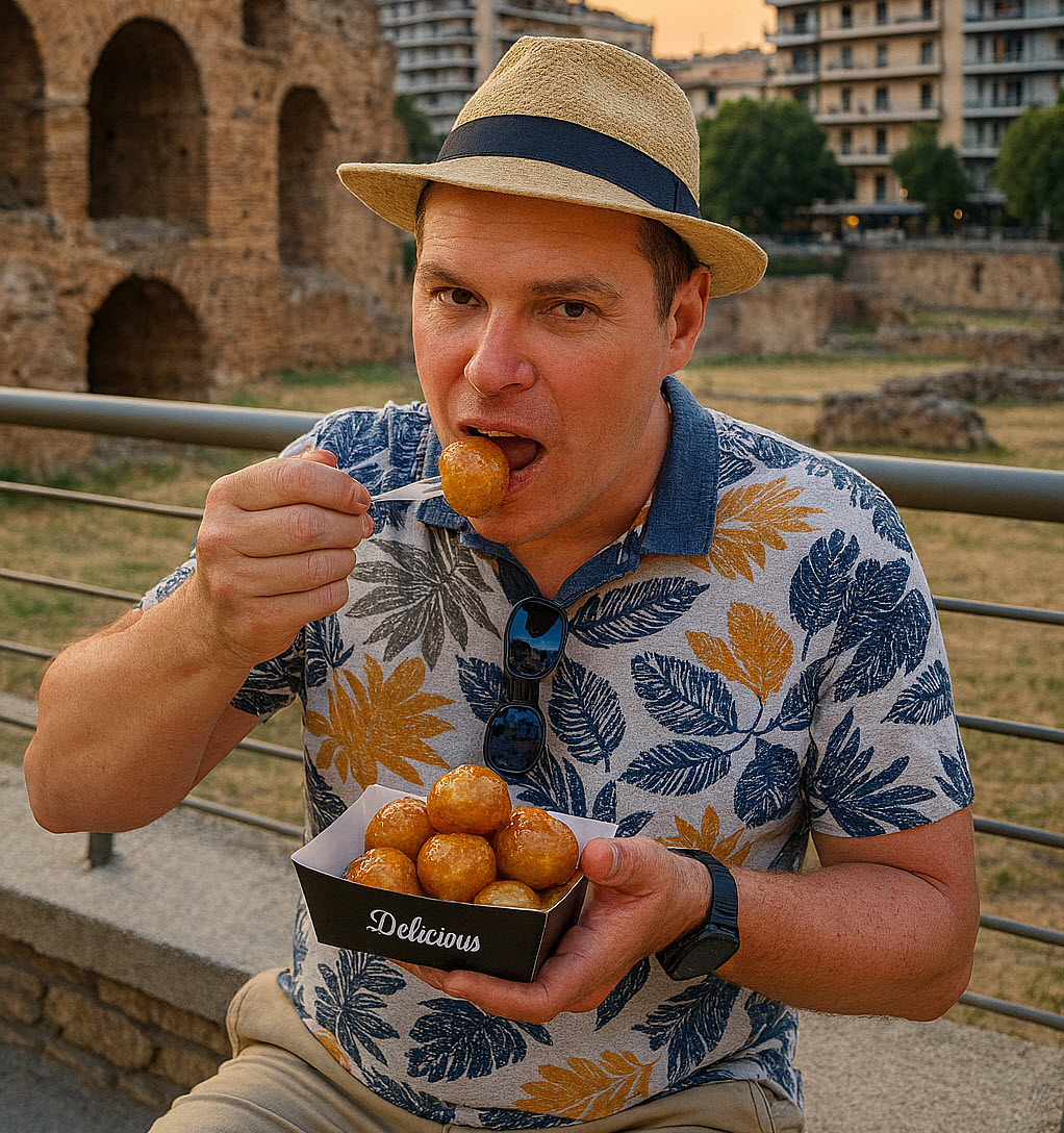 loukoumades greckie pączki w kształcie kulek oblane miodem