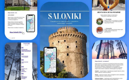 Saloniki mapa atrakcji, zabytkow, mapa na city break